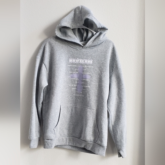 grey " Now score graffiti artist" hoodie size small - Picture 1 of 4